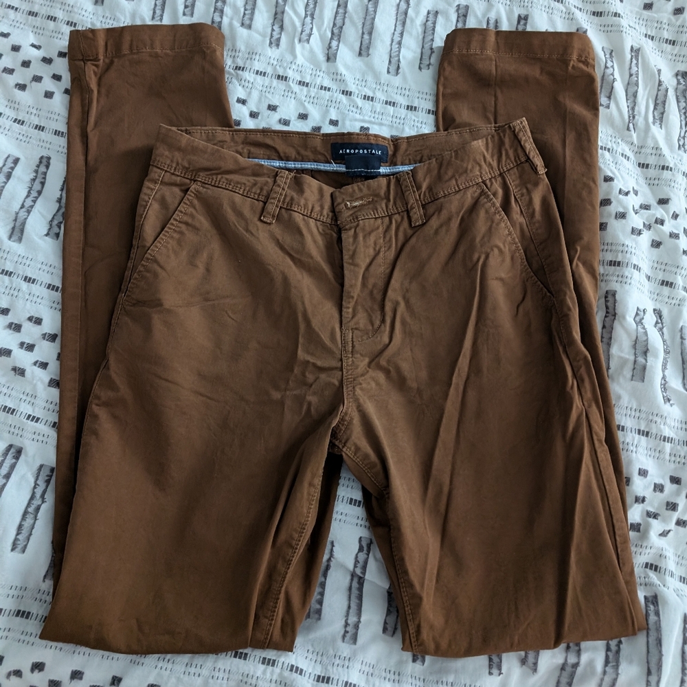 Aeropostale Chocolate Brown Khakis